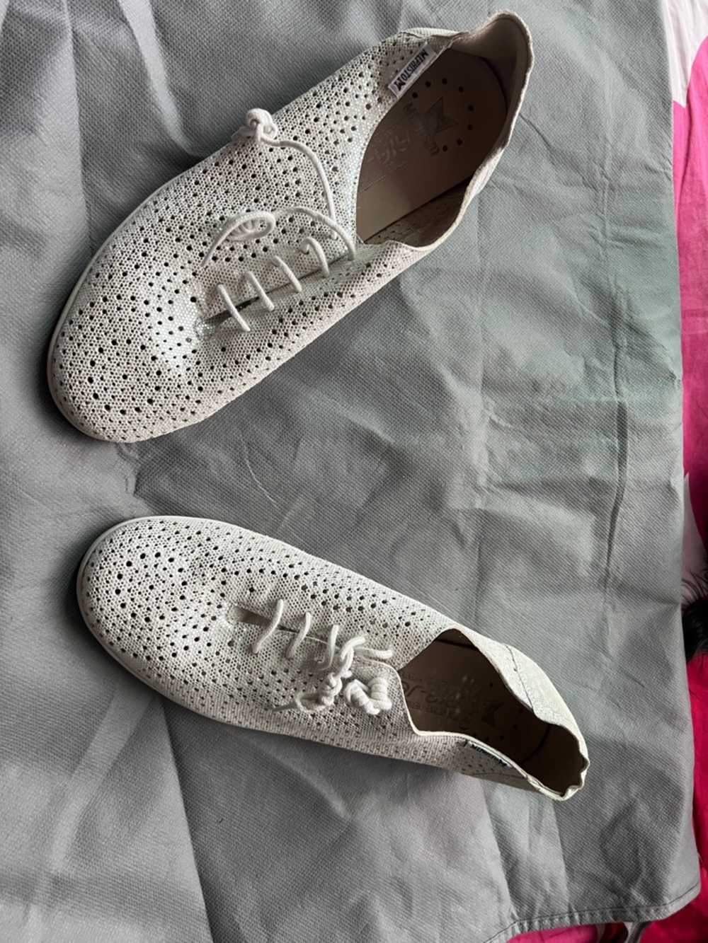 Mephisto Air-Jet genuine leather Women's Oxford - white/silver